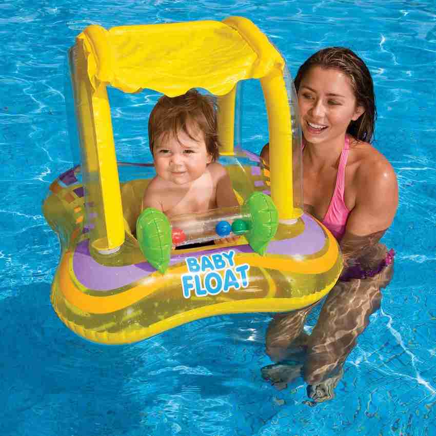 INTEX Original Inflatable Baby Float With Sunshade Canopy Swimming Pool Inflatable Toy Float Swim Floatation Belt Price in India Buy INTEX Original Inflatable Baby Float With Sunshade Canopy Swimming