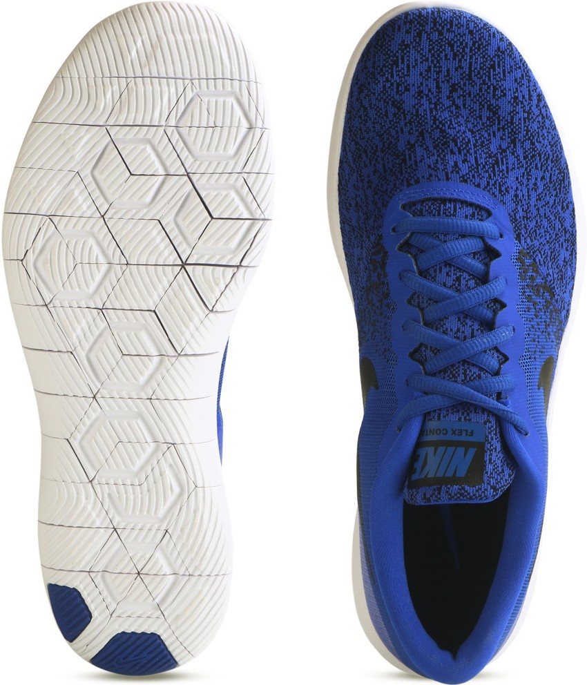 Nike flex contact blue running clearance shoes