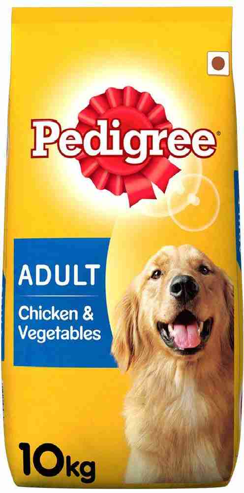 PEDIGREE Pedigree Adult Dog Food Chicken Vegetables 10 kg Pack Chicken 10 kg Dry Adult Dog Food Price in India Buy PEDIGREE Pedigree Adult Dog Food Chicken Vegetables 10