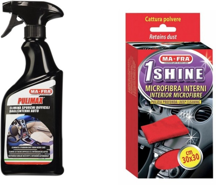 Mafra 1 PuliMax-Stain remover for car interiors, 1 Shine- Microfiber cloth  Combo Price in India - Buy Mafra 1 PuliMax-Stain remover for car interiors, 1  Shine- Microfiber cloth Combo online at