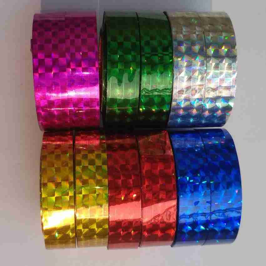 Sparkle Glitter Tape 15mm x 5m, 1 Pack Art Prism Tapes Self-Adhesive Green