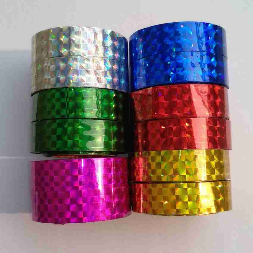 Sparkle Glitter Tape 15mm x 5m, 1 Pack Art Prism Tapes Self-Adhesive Green