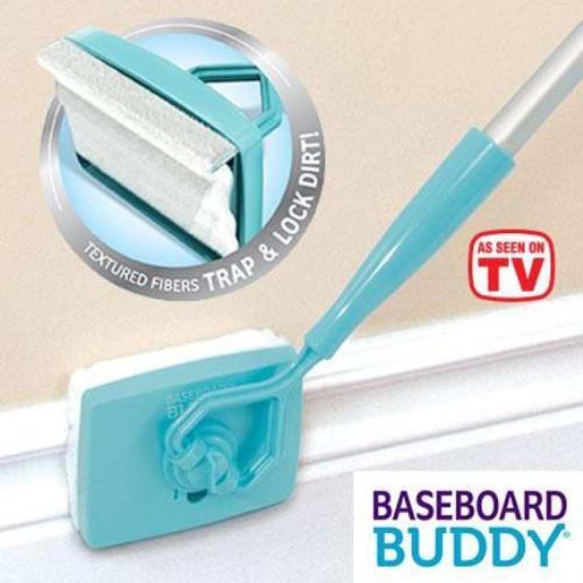 New Baseboard Buddy Cleaner Mop Extendable Microfiber Dust Brush