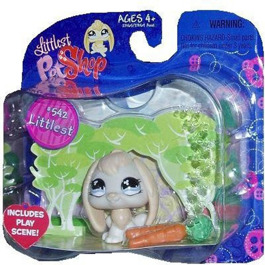 Littlest Pet Shop 542 Bunny Rabbit With Carrots 542 Bunny Rabbit