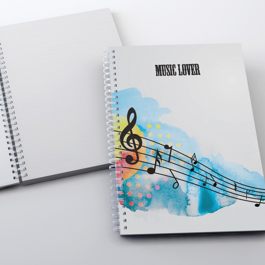 inkFlap Wiro Notebook - Music Lover A5 Notebook Unruled 144 Pages 