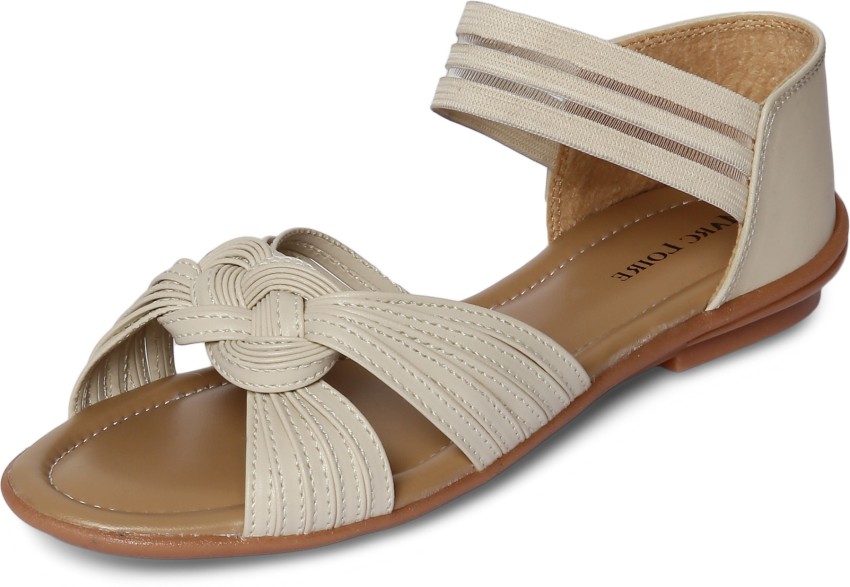 Buy Cream Flat Sandals for Women by Marc Loire Online