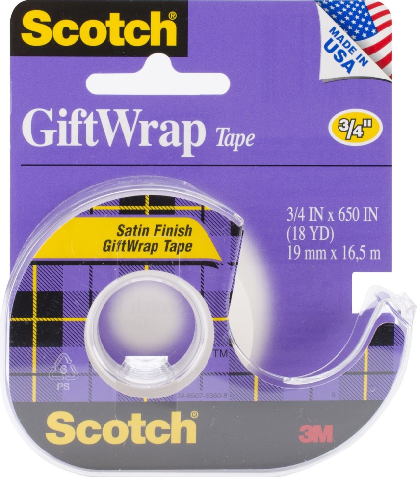 Scotch 3ct .75x350 Gift Wrap Tape : Target