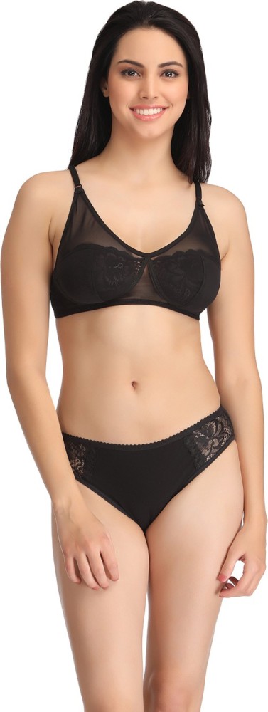 Buy CLOVIA Womens Lace Bralette and Thong Set