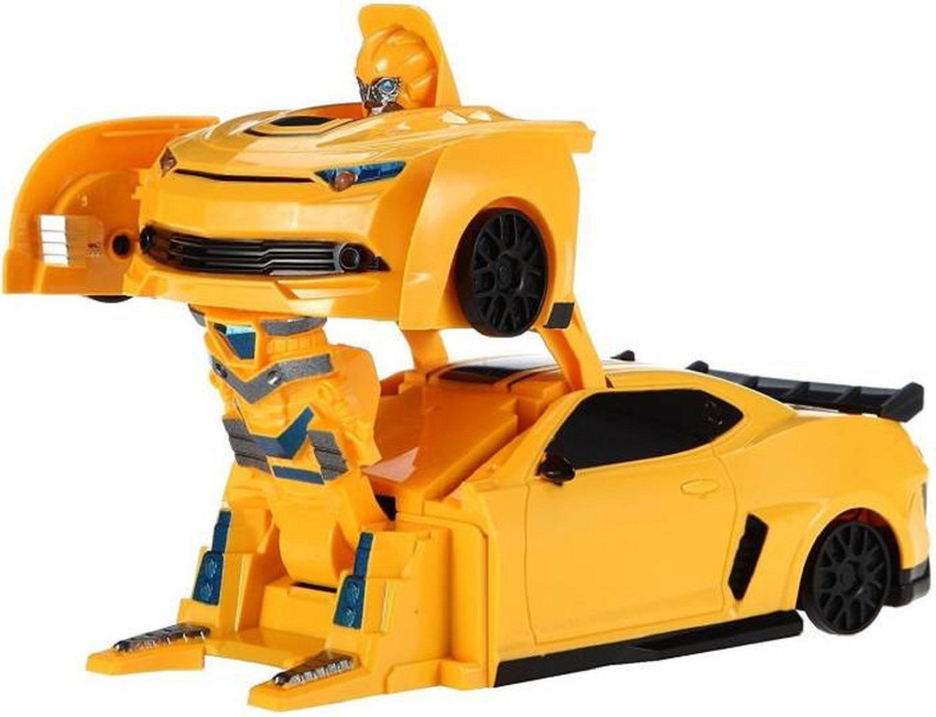 DINAARKAN REMOTE CONTROLLED WALL CLIMBING TRANSFORMING ROBOT MUSTANG CAR YELLOW WITH BATTERIES REMOTE CONTROLLED WALL CLIMBING TRANSFORMING ROBOT MUSTANG CAR YELLOW WITH BATTERIES Buy Bumblebee toys i...
