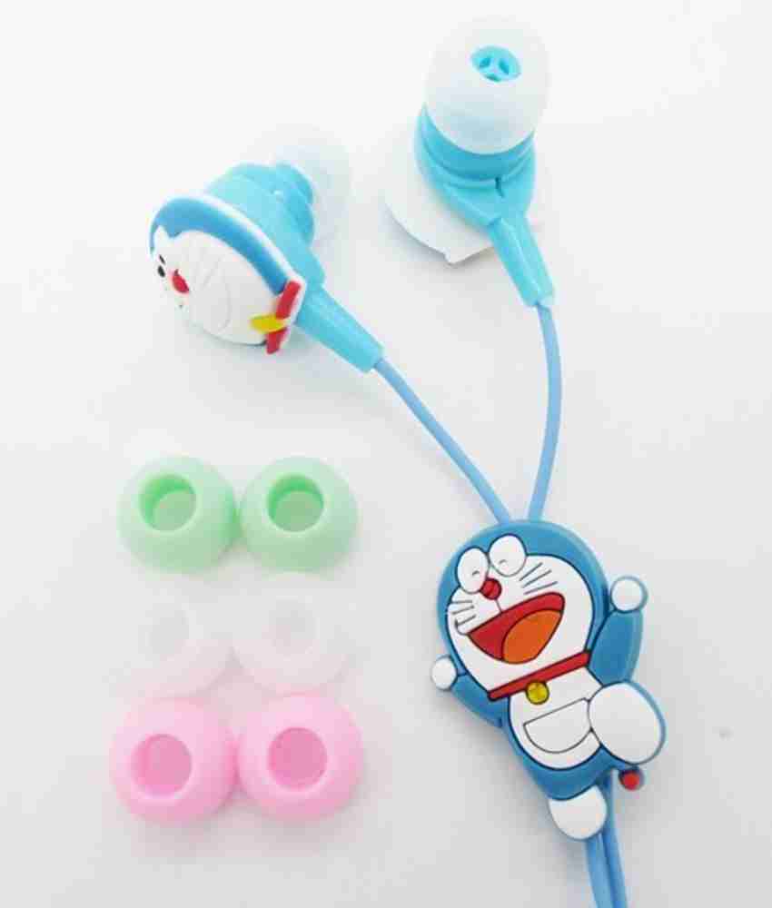 OYTRA Doraemon Inspired Stylish Earphone with Mic and 3 Additional