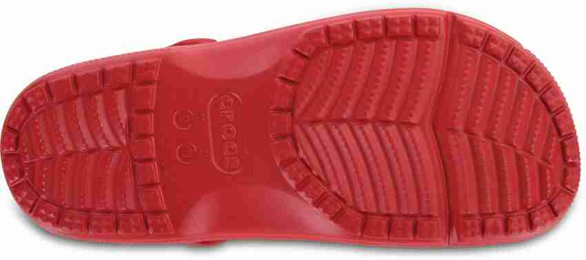 Red bottom crocs hot sale