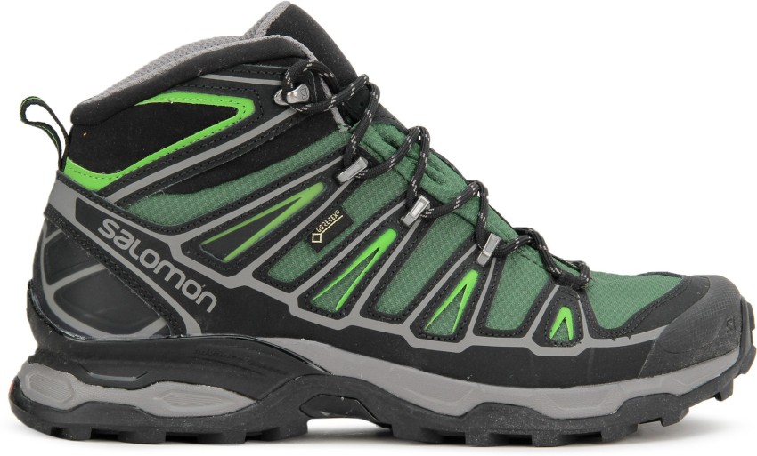 SALOMON X Ultra Mid 2 GTX Hiking  Trekking Shoes For Men  Buy BETTLE  GREENBLACKSPRING GREEN Color SALOMON X Ultra Mid 2 GTX Hiking  Trekking  Shoes For Men Online at