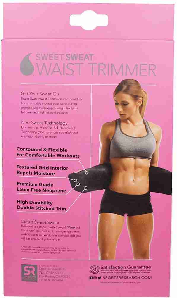 Tummy Trimmer Sweat Slim Belt - Free size (Black-1pcs)
