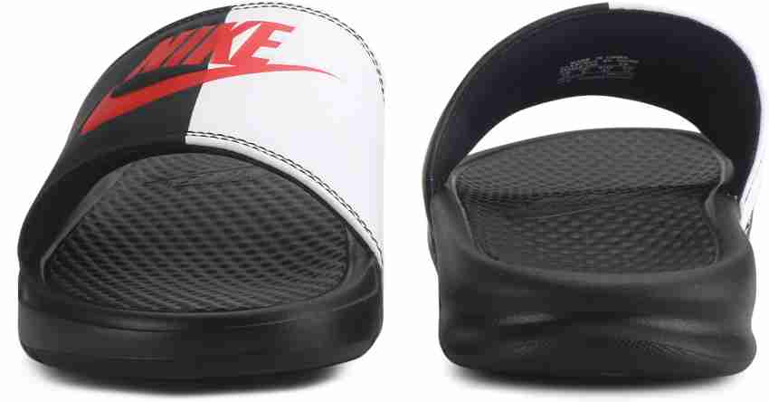 NIKE Men BENASSI JDI Slides Buy BLACK GAME RED WHITE