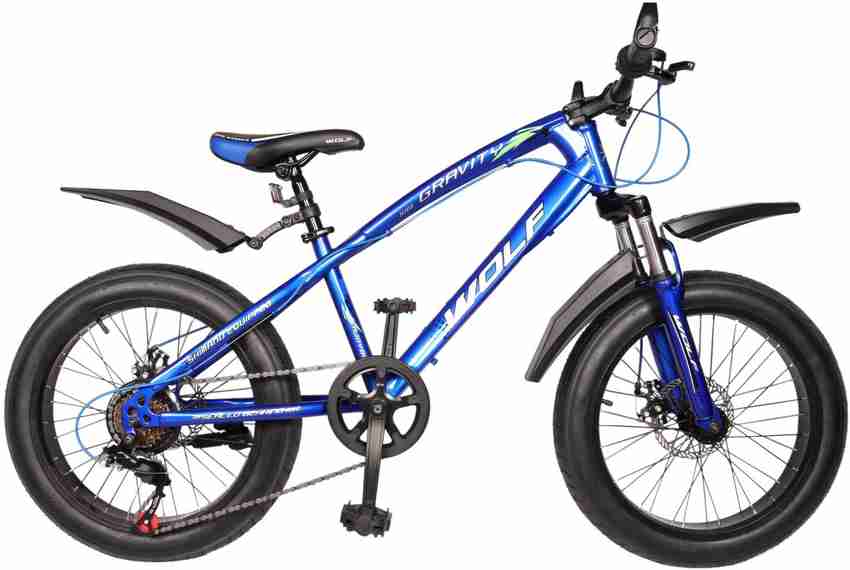 Wolf Gravity 20x4.0 Dual Disc Suspension FAT Bike For Kids Blue