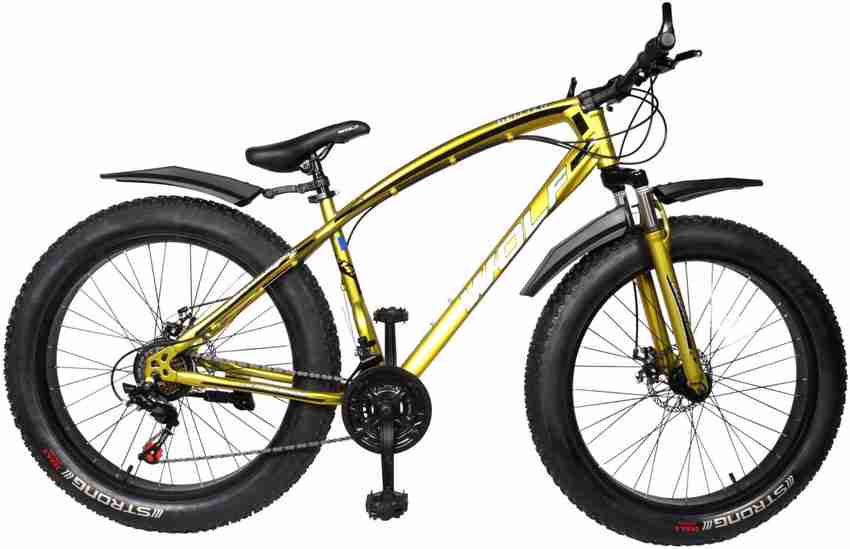 Wolf Glitter 26x4.0 Dual Disc Suspension FAT Bike For Adults