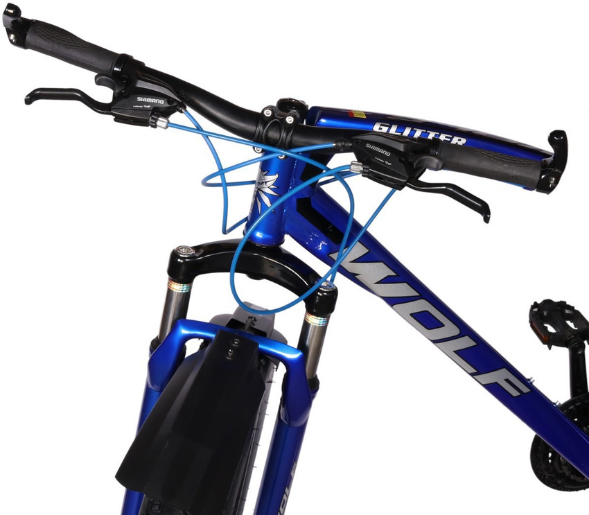Wolf Glitter 26x4.0 Dual Disc Suspension FAT Bike For Adults