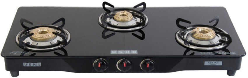 Usha gas store stove 3 burner