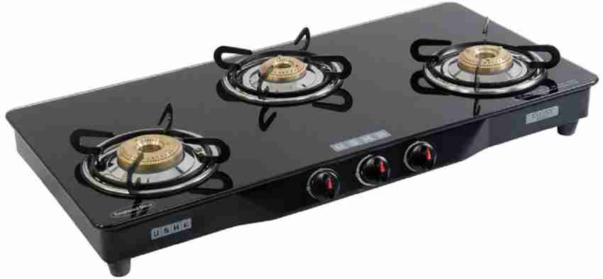 Usha gas stove 3 burner deals automatic