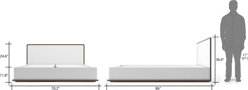 Baltoro high gloss clearance bed