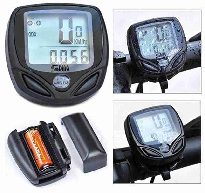MK 1 Pc Waterproof Digital LCD Bicycle Computer Odometer Speed