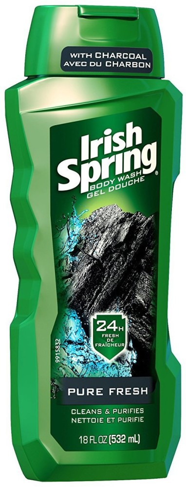 Irish Spring Pure Fresh Body Wash With Charcoal, Body & Bath, Beauty &  Health