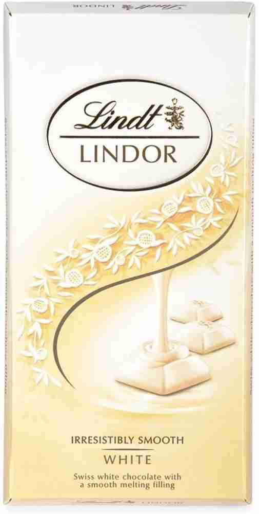 LINDT Lindor Irresistibly Smooth White Chocolate 100g Bars Price in India Buy LINDT Lindor Irresistibly Smooth White Chocolate 100g Bars online at Flipkart
