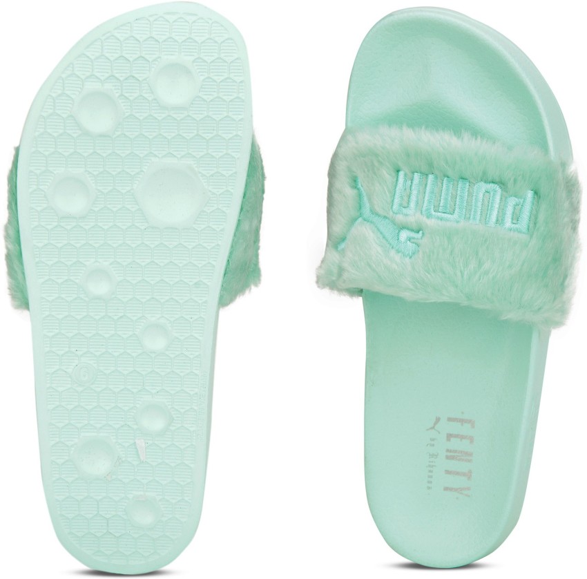 PUMA Women Fur Slide Wns Slides Buy Bay Puma Silver Color PUMA