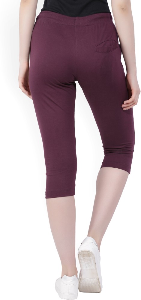 Macrowoman W-Series Women Purple Capri - Buy RED Macrowoman W-Series Women  Purple Capri Online at Best Prices in India