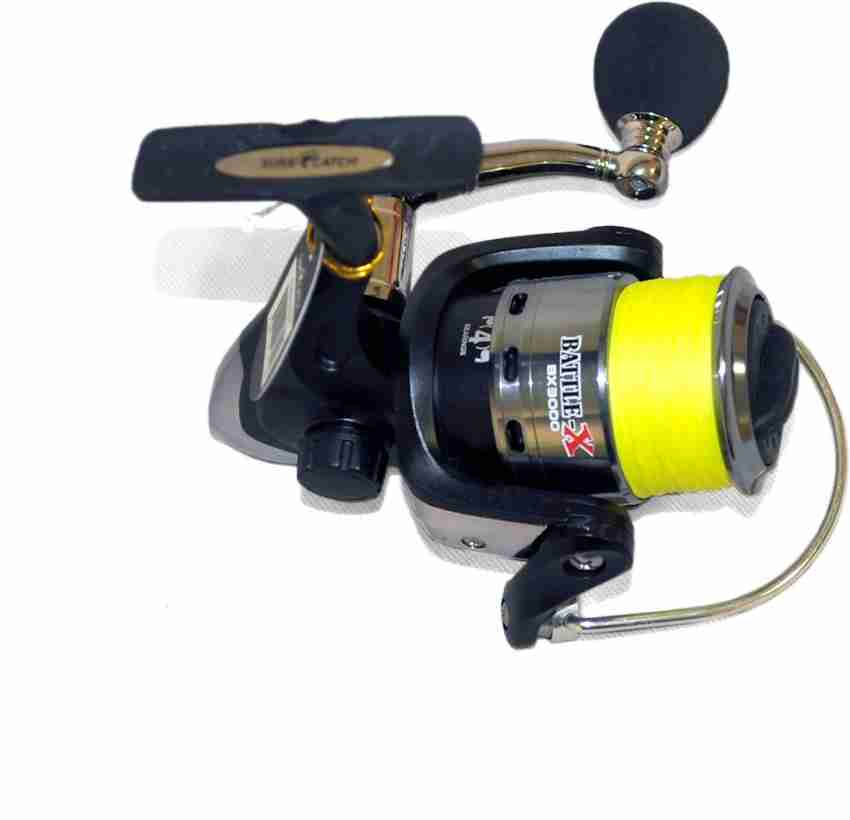 SureCatch Battle X 3000 Front Drag Spinning Fishing reel Price in India -  Buy SureCatch Battle X 3000 Front Drag Spinning Fishing reel online at