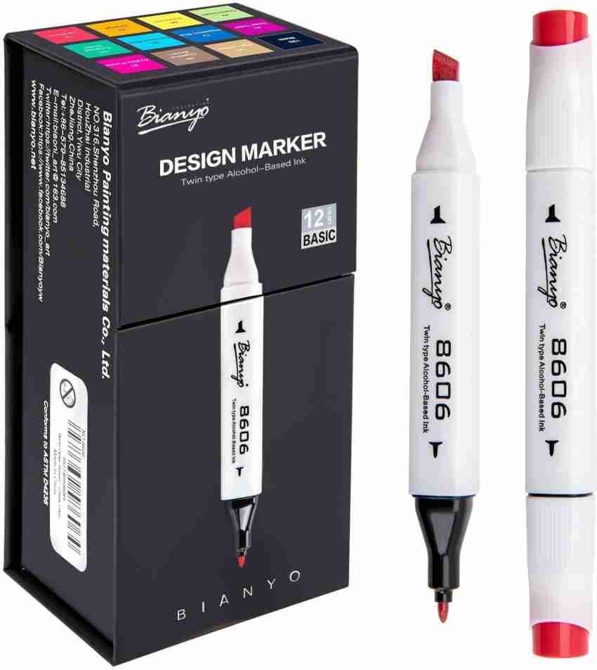 REVIEW - Bianyo Alcohol Dual Tip Marker Pens 
