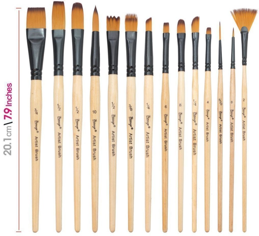 Black Wooden Miniature Artist Paint Brushes Set, For Painting at Rs 900/set  in Jaipur