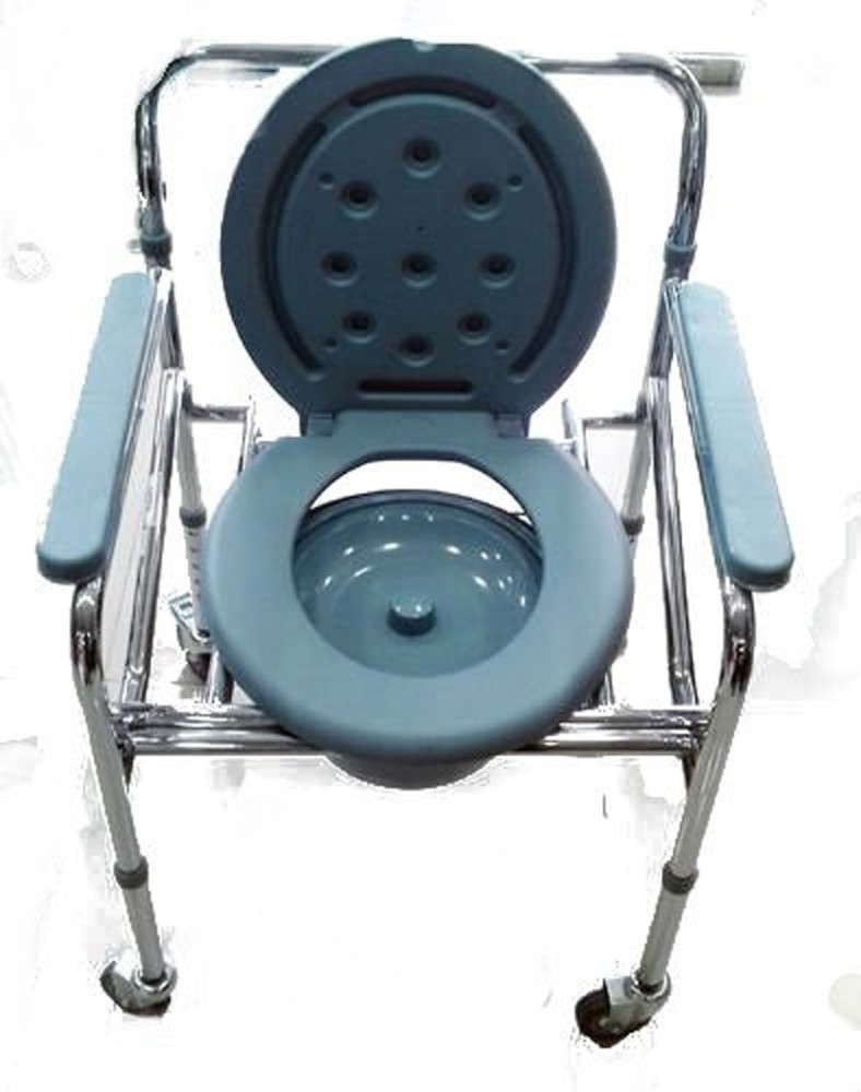 Fastwell commode chair foldable with wheel Commode Chair Price in