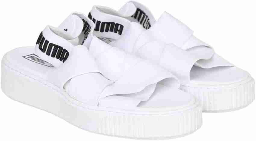 Puma white hot sale platform sandals