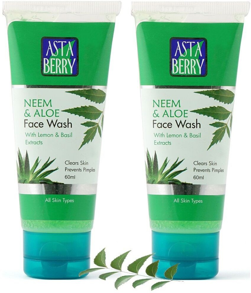 ASTABERRY Neem Aloe 60 ml With Neem Extract Aloe vera