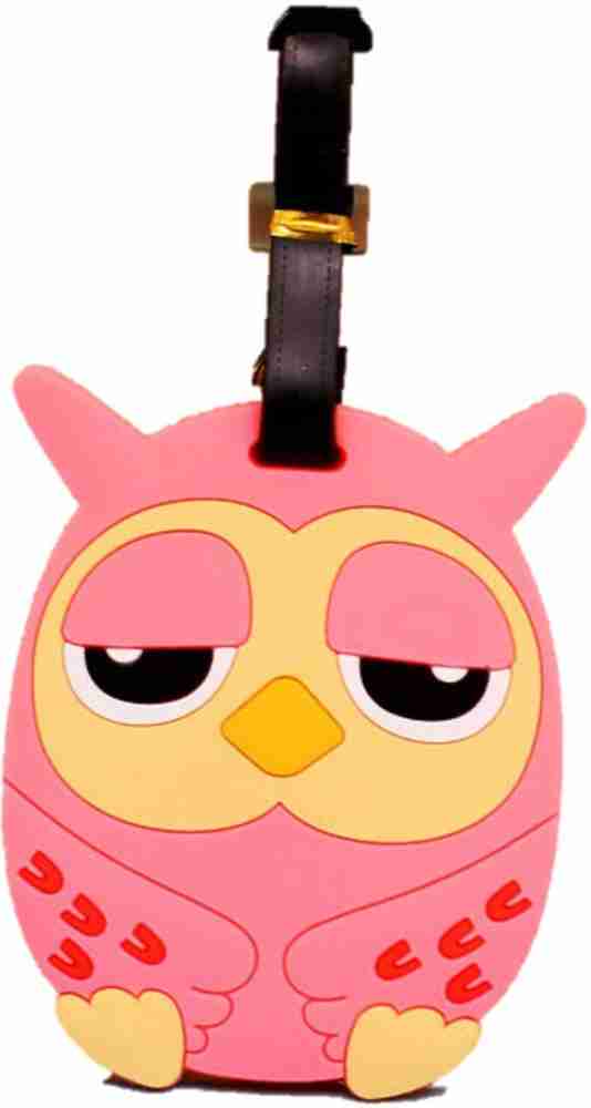 Owl luggage sales tag