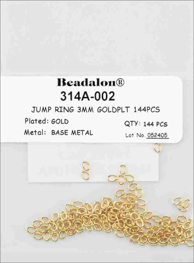 Jump Rings Base Metal – Gold Plated