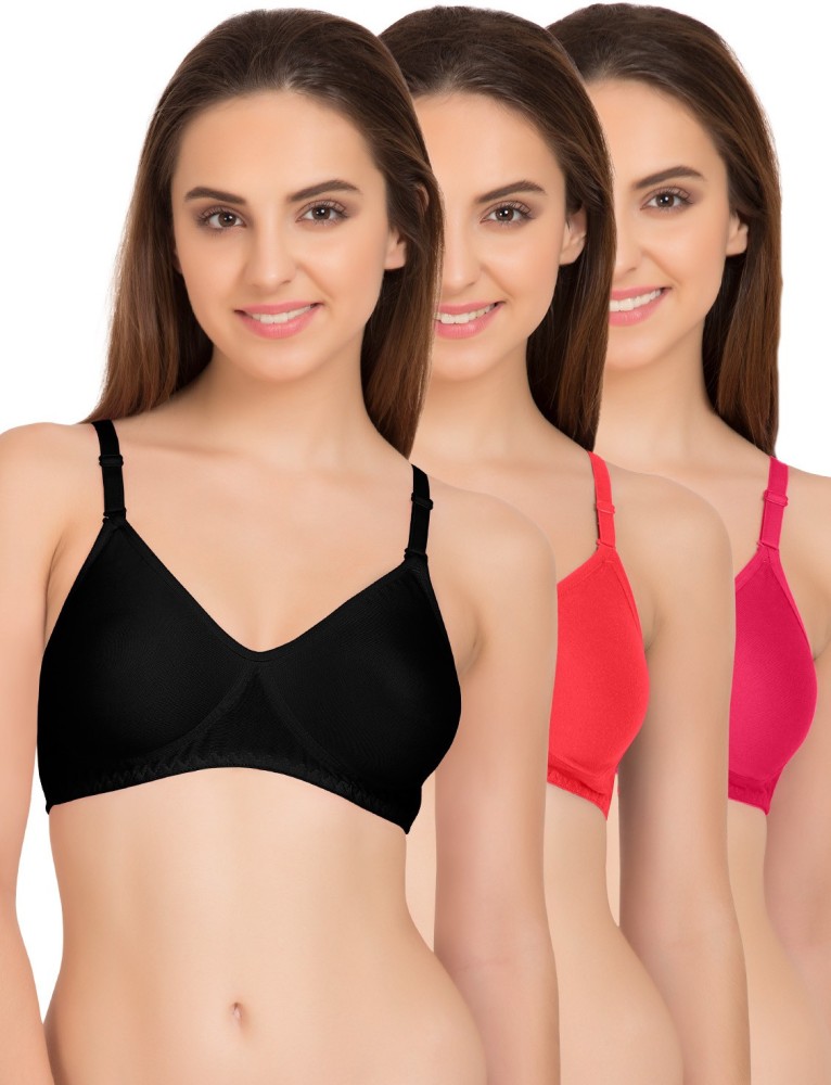 TWEENS by Belle Lingeries Black Pink Pink Concealer Non Padded Triple  Layered Full Coverage Pack of 3 Women T-Shirt Non Padded Bra - Buy TWEENS  by Belle Lingeries Black Pink Pink Concealer