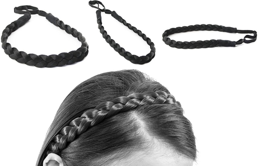 Gugzy Braided Faux Hair Plaits Soft Extensions Stretchy Headband Hairband   Hair Plaited Plait Elastic Hairband for Girls & Women Head Band Price in  India - Buy Gugzy Braided Faux Hair Plaits