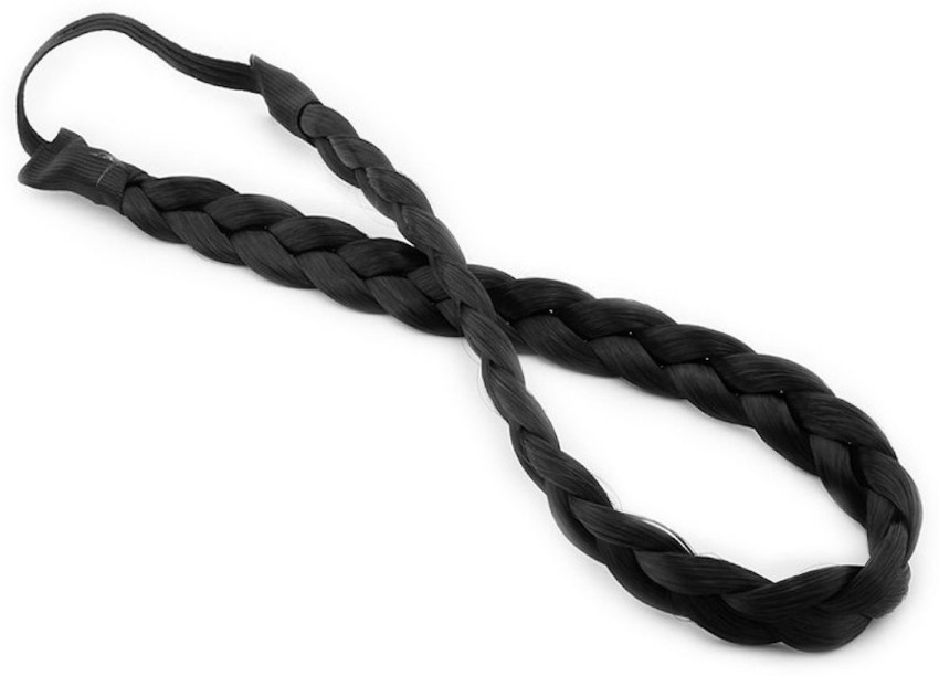 Gugzy Braided Faux Hair Plaits Soft Extensions Stretchy Headband