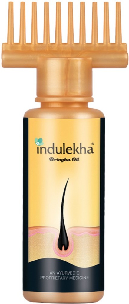 Buy Indulekha Bringha Ayurvedic Hair Oil 50 ml Hair Fall Control and Hair  Growth with Bringharaj  Coconut Oil  Comb Applicator Bottle for Men   Women  Ayurvedic Shampoo 100 ml