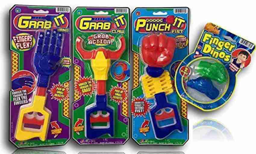 JaRu Punch It, Grab It 3 Pack , Claw Toy And Free Gift Finger Dinos Bundle  Combo. Colors May Vary. Great Birthday Party Favors. B6 Price in India -  Buy JaRu Punch