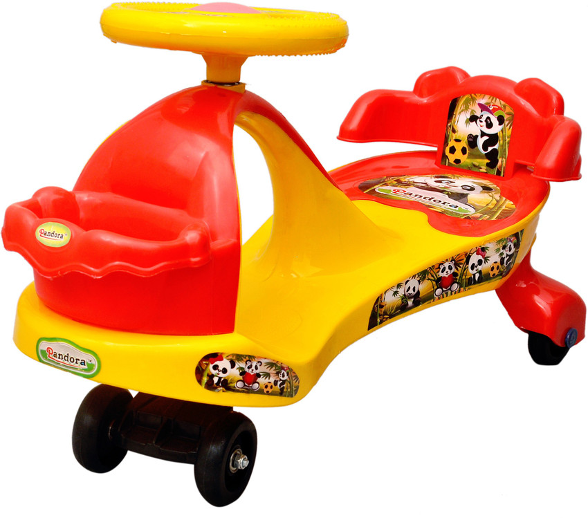 TOYSHINE Pandora magic car for kids in YELLOW RED Rideons