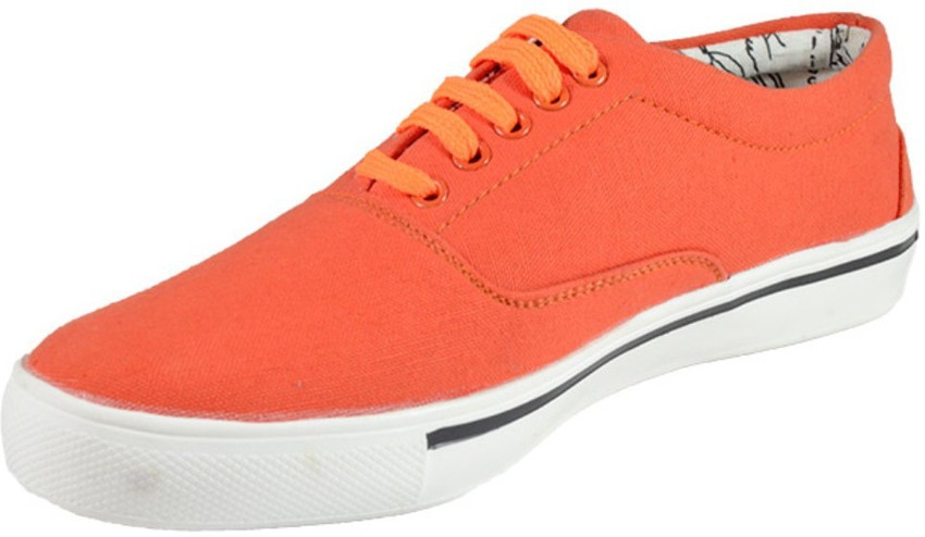 Orange casual shoes store