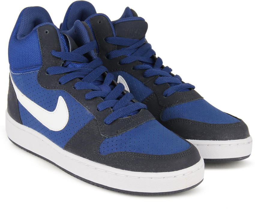 NIKE COURT BOROUGH MID Mid Sneakers For Men Buy GYM BLUE WHITE
