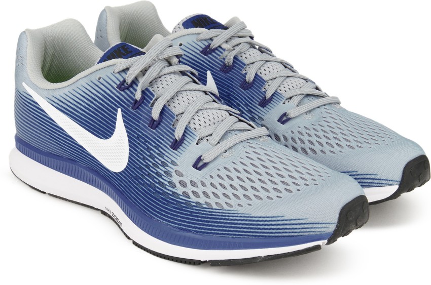 Nike zoom pegasus 34 2025 men's shoes wolf grey/white/blue