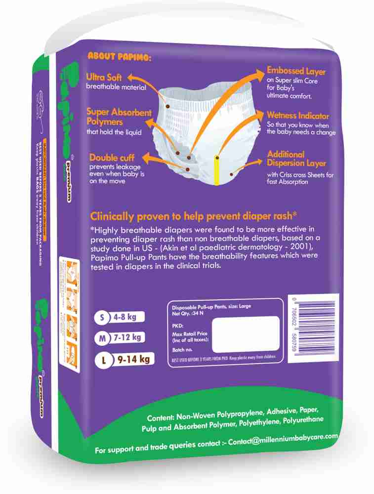 Papimo top diapers xl