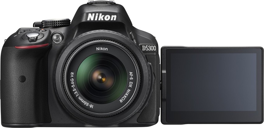 NIKON D5300 DSLR Camera Body with Dual Lens: AF-P DX NIKKOR 18 - 55 mm  f/3.5 - 5.6G VR + AF-P DX NIKKOR 70 - 300 mm f/4.5 - 6.3G ED VR (