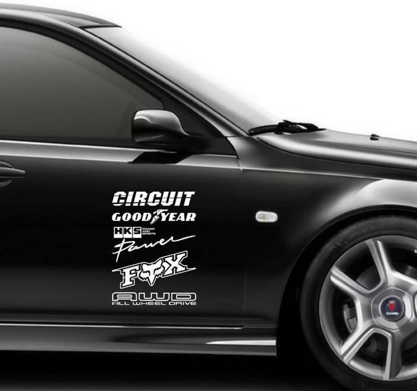 Black sales car stickers