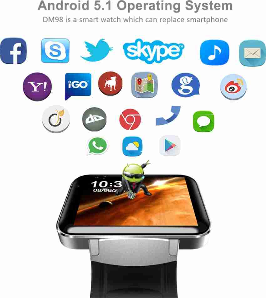 Dm98 android shop smart watch 4g